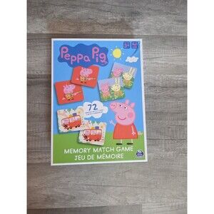 Peppa Pig Memory Match Game 72 Cards Kids Educational Fun Entertaining New  3+